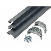 Kit Tapée Isolation Pour Porte D'Entrée Aluminium Gris De 100 Mm