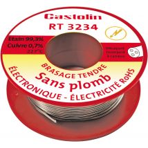 Fil Ame 99,3% Étain 0,7% Cuivre Diam.1 Mm 250 G - Rt3234 Castolin