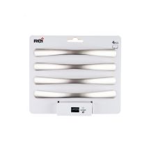 Lot 4 Poignées Arc Alu Nickel Mat L128mm - Tecnomat