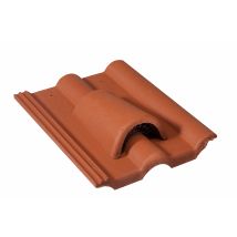 Tuile Chatière Grillagée Double Romane Rouge - Monier