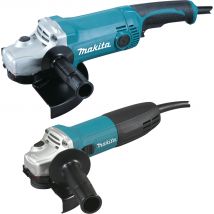 Lot De 2 Meuleuses Filaires Diam.125 Mm Ga5030r + Diam.230 Mm Ga9050 - Makita - Dk0057