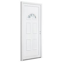 Porte D’entrée Pvc Poussant Gauche H.215 X L.90 Cm Elise