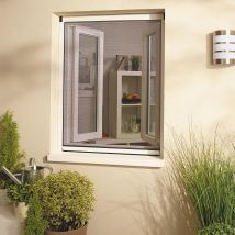 Moustiquaire Enroulable Aluminium Blanc Pour Fenêtre H130 X L80 Cm Recoupable