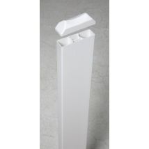 Lot De 5 Chapeaux Pvc Pour Lisse Blanc L.100 X L.24 Mm