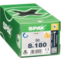 Vis Bois Diam. 8 X 180 Mm Boîte De 50 - Spax - Bricoman