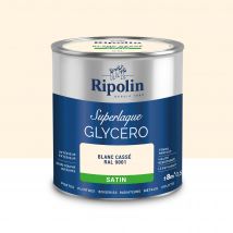 Peinture Intérieure Et Extérieure Multi-supports Glycéro Satin Blanc Cassé 0,5 L - Ripolin