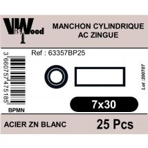 Manchons Cylindrique Zingué M7x30x150 X25 - Viswood
