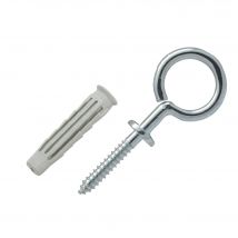 Cheville Nylon Avec Piton Multi-matériaux Diam.8 Mm X 40 Mm - Spit Pro6 (lot De 6)