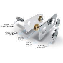 Platine De Fixation Sous Lavabo Universel À Visser Easy Fix