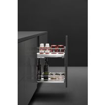 Range Épices Fond Plat Gris Pour Meuble Bas De Larg.30 Cm