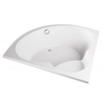 Baignoire D'Angle Blanche L.150 X L.150 Cm Optimum - Valentin