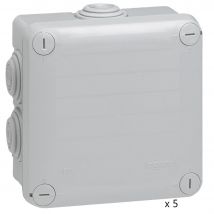 Lot De 5 Boîtes De Dérivation 100 X 100 Mm Plexo - Legrand