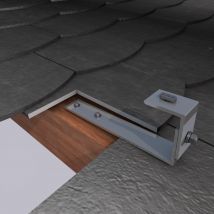 Kit De Fixation Pour 2 Panneaux Solaires Pour Toiture Ardoise F23-2 Etn - Sunfer