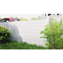 Cloture Pvc Prêt À Poser Blanc L.90 X L.200 Cm