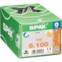 Vis Bois Diam. 6 X 100 Mm Boîte De 100 - Spax - Tecnomat