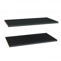 Lot De 2 Étagères Pour Caisson Haut 60 Cm Gris