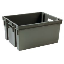 Bac De Rangement En Plastique Gris 30 L - Eda