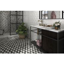 Faience 10x20 Metro Blanc 1m²