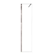 Paroi De Douche Fixe À L'Italienne Chromée L.70 X H.200 Cm Verre Trempé Transparent Ep.8 Mm - Antibes - Tecnomat