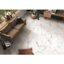 Carrelage De Sol Intérieur Effet Marbre L.75 X L.75 Cm - Eternity White