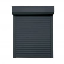 Volet Roulant Aluminium Gris Motorisé H.215 X L.240 Cm