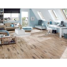 Sol Stratifié Chêne Naturel Country Mod 10 Ac4 Ep. 8 Mm L. 128,5 X L. 19,2 Cm -kronospan