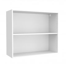Caisson Haut De Cuisine L.90 X H.76,80 X P.33 Cm Blanc