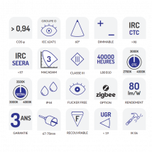 Spot Encastrable Noir - Asled