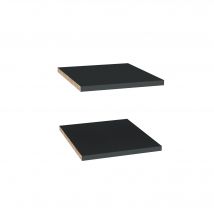 Lot De 2 Étagères Pour Caisson Haut 30 Cm Gris