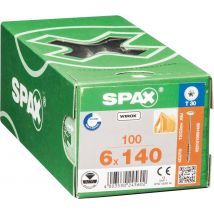 Vis Bois Diam. 6 X 140 Mm Boîte De 100 - Spax