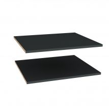 Lot De 2 Étagères Pour Colonne, Demi-colonne Et Caisson Bas 60 Cm Gris