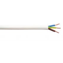 Cable Électrique Ho5vvf 3g 1 Mm² Blanc 5 M