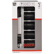 Set 5 Douilles Impact + 2 Adaptateurs - Bosch - Bricoman