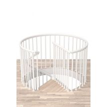 Classic-round Spiral Garde Corps Etage Blanc Ø140