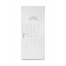 Porte D’entrée Pvc Poussant Droit H.215 X L.90 Cm Elise