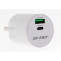 Mini Chargeur Usb A+c 20w Blanc