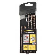Coffret De 5 Forets Béton Sds+ Diam 6 À 10 Mm - Diager - 104b - Bricoman