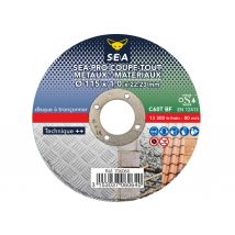 Disque À Tronçonner Multi Matériaux Diam.115 Mm - Sea - Coupe Tout