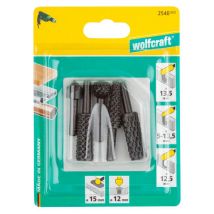 Assortiment 4 Râpes + 1 Fraise - Wolfcraft - Bricoman