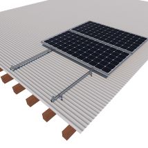 Kit De Fixation Pour 2 Panneaux Solaires Double Filetage F30-2 Etn - Sunfer