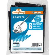 Sac À Gravats Plastique Noir 50 Litres X 6