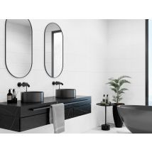 Carrelage Mural Uni 30 X 60 Cm Blanc Mat
