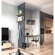 Claustra Une Rainure Sans Accessoires Noir