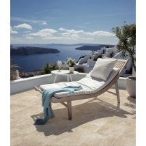 Carrelage Sol Extérieur Effet Pierre L.40 X L.60 Cm - Capua Beige