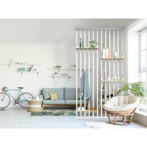 Claustra Une Rainure Sans Accessoires Blanc