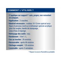 Peinture Anti-humidité Acrylique Satin Blanc 0,75 L - Ripolin