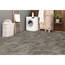 Dalle Spc Clipsable Brun, Résistant À L’eau, Ep.6 Mm Passage Très Intensif, Pierre Studio - Bati Orient