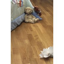 Parquet Bois Contrecollé À Clipser Chêne Blond 3 Frises Larg.21 Cm