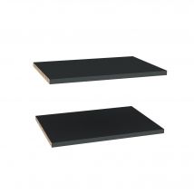 Lot De 2 Étagères Pour Caisson Haut 45 Cm Gris