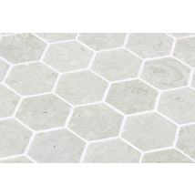 Mosaïque Piscine L.30 X L.30 Cm Hexagonale - Normatech Ivory (lot De 6) - Tecnomat